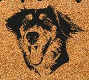 Retrato grabado del perro